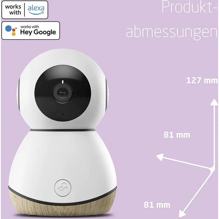 Maxi-Cosi See Babyphone, Babyphone mit Kamera (1080 px HD) und Audio, WLAN-Babyphone, Live-Streaming, Teil von Maxi-Cosi Connected Home - Compatible with Amazon Alexa and Google Assistant – Bild 8