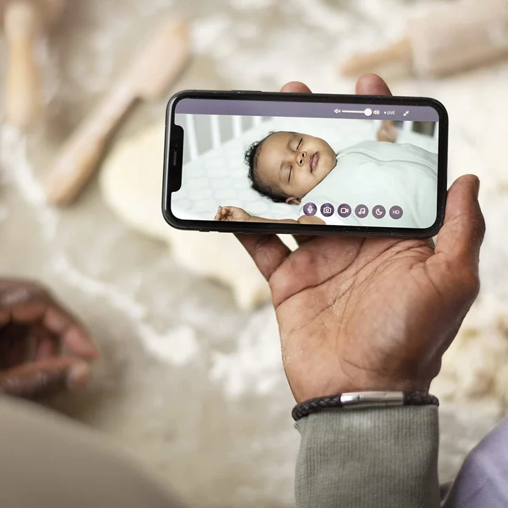 Maxi-Cosi See Babyphone, Babyphone mit Kamera (1080 px HD) und Audio, WLAN-Babyphone, Live-Streaming, Teil von Maxi-Cosi Connected Home - Compatible with Amazon Alexa and Google Assistant – Bild 10