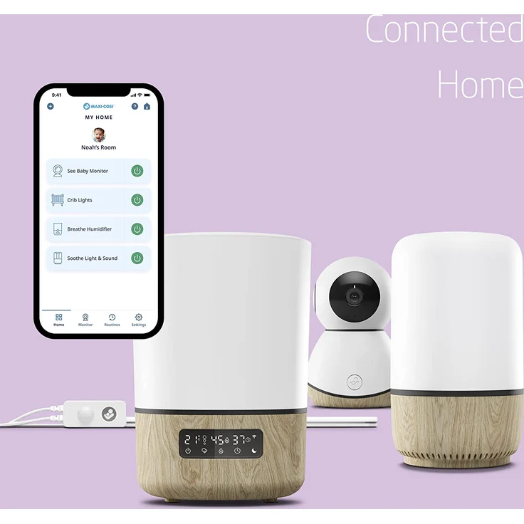Maxi-Cosi See Babyphone, Babyphone mit Kamera (1080 px HD) und Audio, WLAN-Babyphone, Live-Streaming, Teil von Maxi-Cosi Connected Home - Compatible with Amazon Alexa and Google Assistant – Bild 7