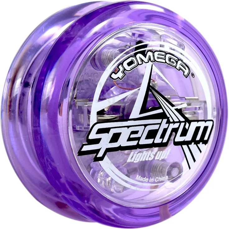 Yomega Spectrum beleuchtet den Fireball-Transaxle YoYo mit LED-Leuchten für mittlere, fortgeschrittene und Profi Level Seitentrickspiele + zusätzliche 2 Seiten & 3 Monate Garantie (blau) (violett)