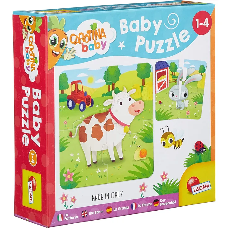 Liscianigiochi 80083 Carotina Baby, Puzzle Der Bauernhof