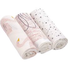 Image for Lässig 3er-Pack Muslin Bamboo Swaddle Blanket L 80x80 cm Little Water Swan