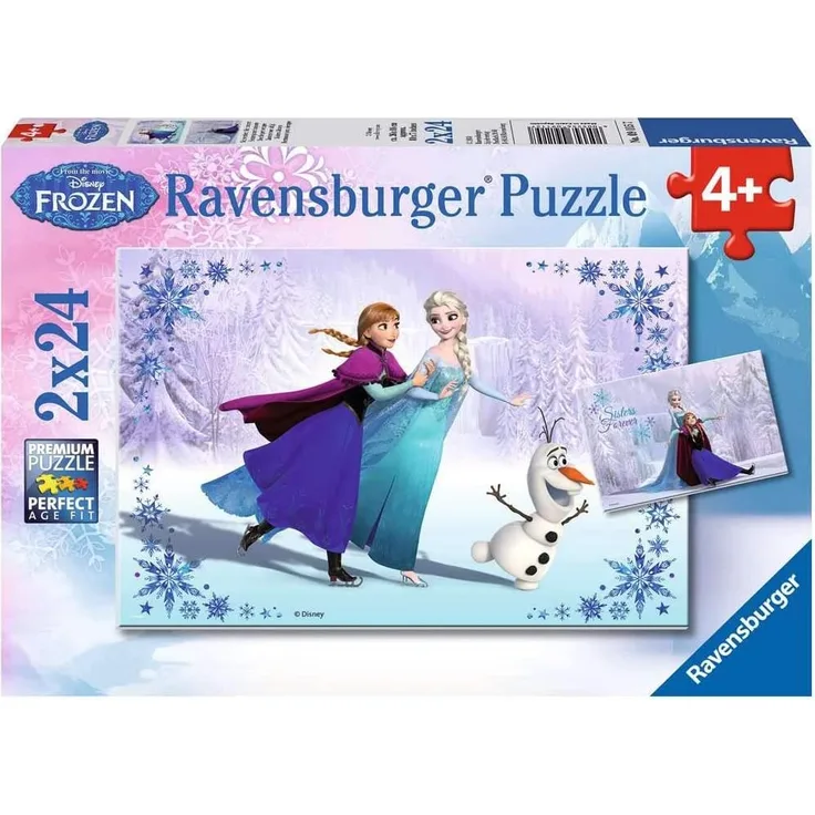 Ravensburger Kinderpuzzle 09115 - Schwestern für immer - 2 x 24 Teile