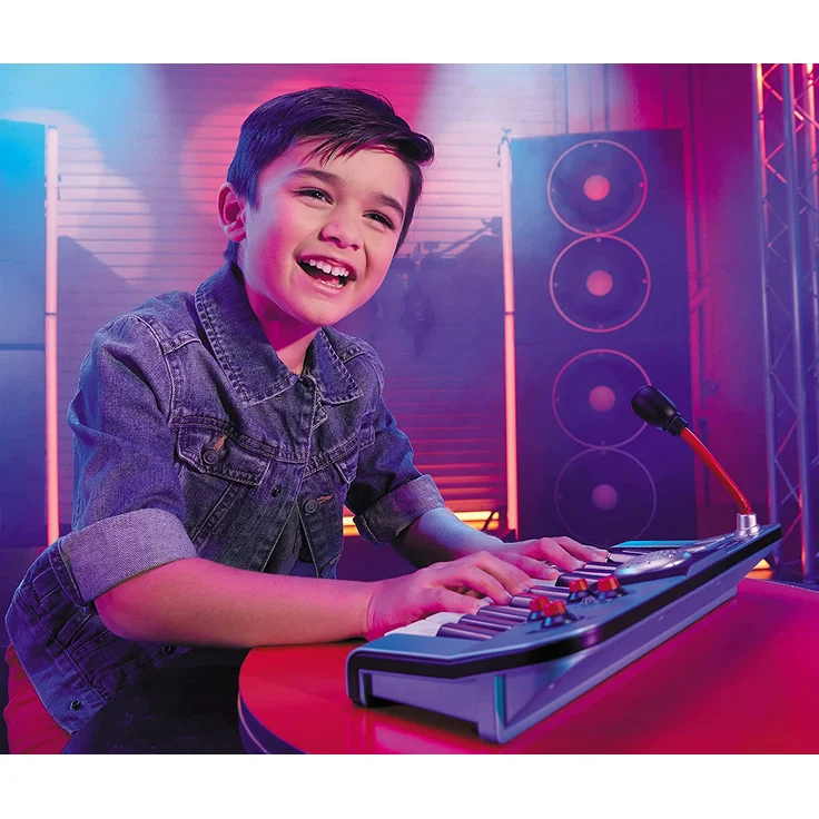 little tikes 654817EUC My Real Jam Spielzeug Keyboard mit Mikrofon und Hülle – Vier Spielmodi, Lautstärkeregelung, Bluetooth-Konnektivität – Fördert fantasievolles und kreatives Spielen – Ab 3 Jahren – Bild 2