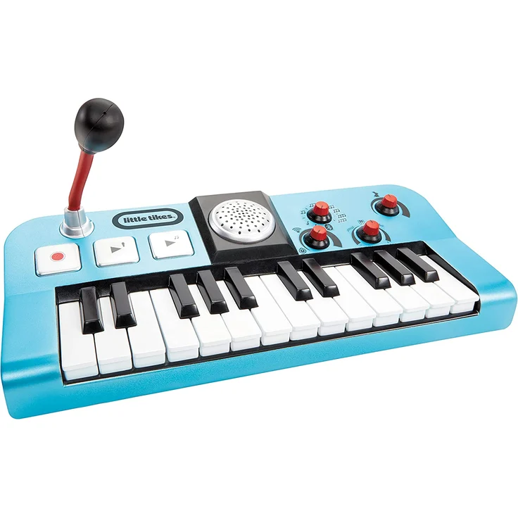 little tikes 654817EUC My Real Jam Spielzeug Keyboard mit Mikrofon und Hülle – Vier Spielmodi, Lautstärkeregelung, Bluetooth-Konnektivität – Fördert fantasievolles und kreatives Spielen – Ab 3 Jahren – Bild 1