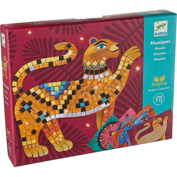 Djeco Kinderkunst Mosaik Glitzer: Im Herzen des Dschungels – Bild 1