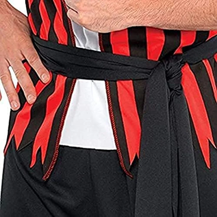 Amscan kostüm Piraten-Herren-Polyester rot/schwarz/weiss Grösse M/L – Bild 2