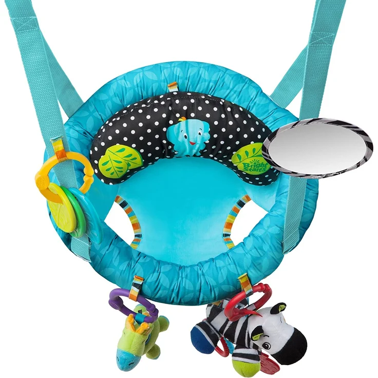 Bright Starts Deluxe Türhopser mit sicherer und stabiler Türrahmenklemme, gepolstertem und maschinenwaschbarem Sitz sowie 4 Spielzeugen, leicht zu transportieren - Preisvergleich – Bild 7