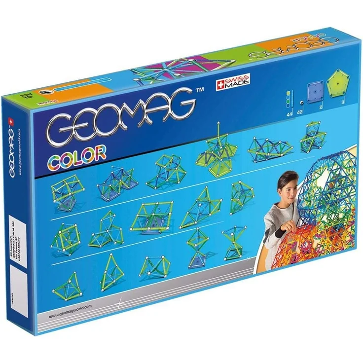 Geomag, Classic Color, 263, Magnetkonstruktionen und Lernspiele, Konstruktionsspielzeug, 91-teilig – Bild 3