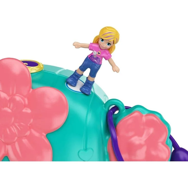 Polly Pocket GKJ46 - Kaktus Reiterhof Schatulle mit 2 kleinen Puppen und Zubehör, Spielzeug ab 4 Jahren – Bild 9