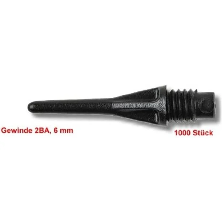 Dart Karella Spitzen PRO-TIP 2 BA Gewinde schwarz 1000 Stück 25 mm lang – Bild 2