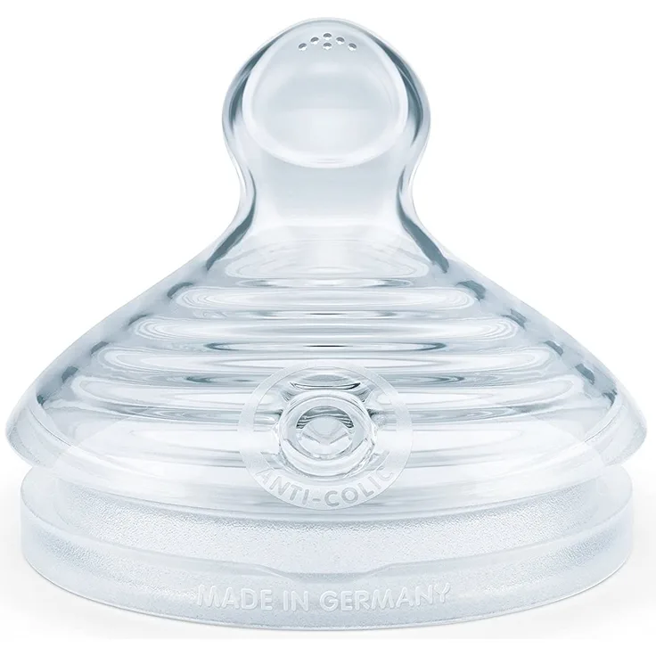 NUK Nature Sense Trinksauger, brustähnlicher Silikon-Sauger, BPA-frei, 2 Stück