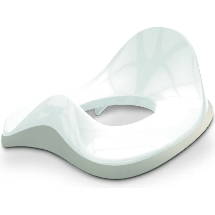 NUK 10256369 WC Trainer, Toiletten-Sitz für Kinder mit Spritzschutz, grau
