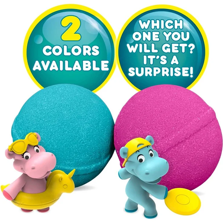 INKEE - Surprise Fun Beach Badekugeln Kinder mit Überraschung, Badebomben Kinder mit Hippo Stempel Badezusatz für die Badewanne- 43417, 1 Stück, zufällige Auswahl – Bild 5