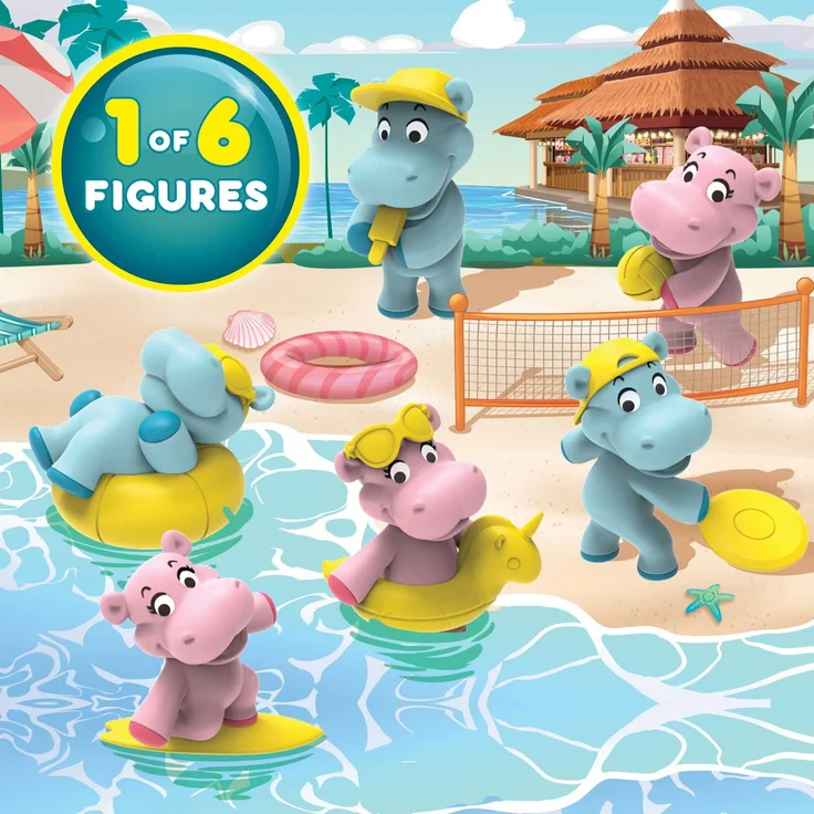 INKEE - Surprise Fun Beach Badekugeln Kinder mit Überraschung, Badebomben Kinder mit Hippo Stempel Badezusatz für die Badewanne- 43417, 1 Stück, zufällige Auswahl – Bild 4