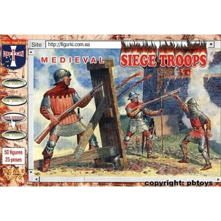 Orion ORI72019 Medival siege crew and handgunners