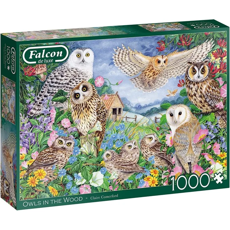 puzzle Owls In The Wood 1000 Teile