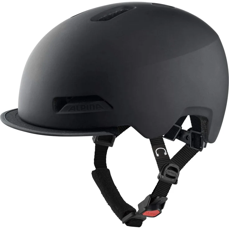 Alpina Brooklyn Black Matt, Größe 57 - 61 cm - Fahrradhelm, Farbe Schwarz – Bild 1