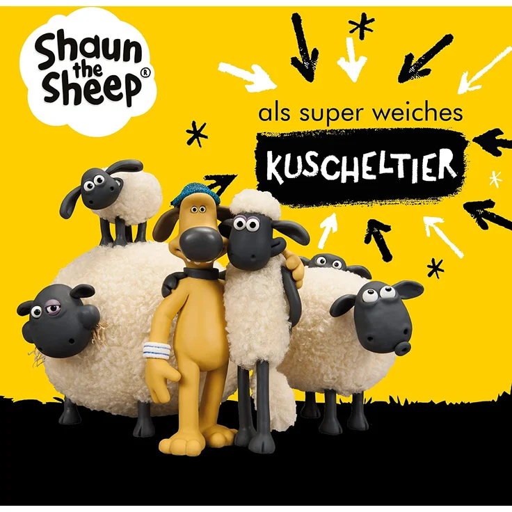 NICI Kuscheltier Shaun das Schaf 25 cm – Schaf Plüschtier für Mädchen, Jungen & Babys – Flauschiges Stofftier Schaf zum Kuscheln, Spielen und Schlafen – Gemütliches Schmusetier für jedes Alter – 45845 – Bild 2