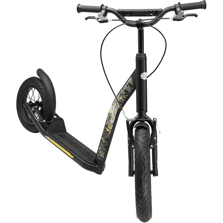 BIKESTAR Tretroller Kinderroller ab 8 Jahre | 16 Zoll New Gen Sport | Schwarz – Bild 3