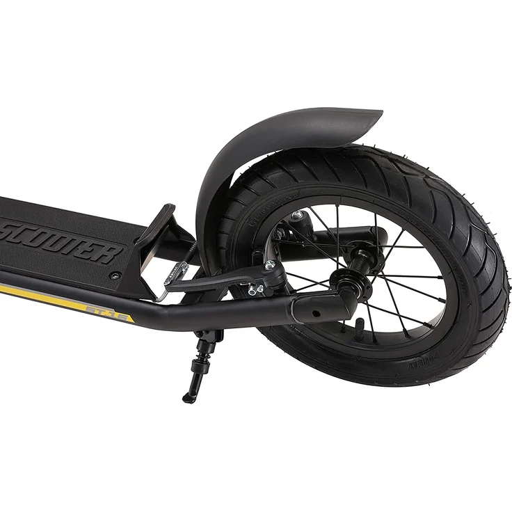 BIKESTAR Tretroller Kinderroller ab 8 Jahre | 16 Zoll New Gen Sport | Schwarz – Bild 5