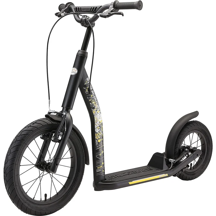 BIKESTAR Tretroller Kinderroller ab 8 Jahre | 16 Zoll New Gen Sport | Schwarz – Bild 7