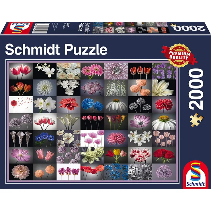 Schmidt Spiele 2000 Teile Puzzle Blumengruß