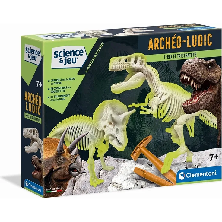 Clementoni – a1503085 – Spiel Wissenschaftliche – Trex Triceratops