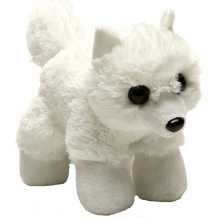 Wild Republic Hug'ems Plüschtier, Kuscheltier, Polarfuchs 18cm – Bild 1