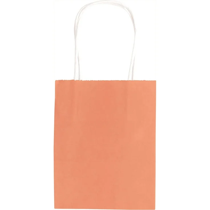 folia 21819/7 - Papiertüten aus Kraftpapier, Geschenktüten, 7 Stück, ca. 18 x 8 x 21 cm, farbig sortiert - zum Basteln, Verzieren und Verschenken – Bild 3