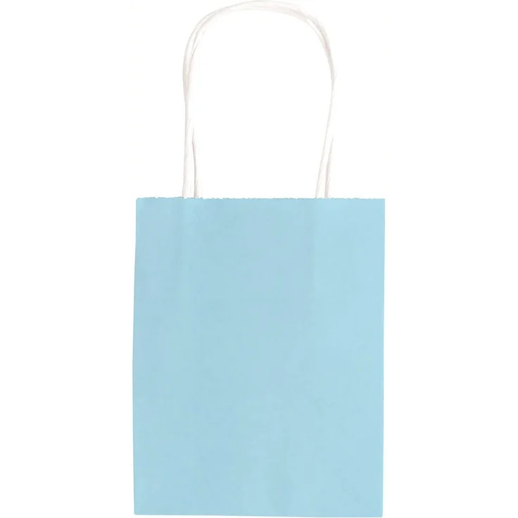 folia 21819/7 - Papiertüten aus Kraftpapier, Geschenktüten, 7 Stück, ca. 18 x 8 x 21 cm, farbig sortiert - zum Basteln, Verzieren und Verschenken – Bild 7