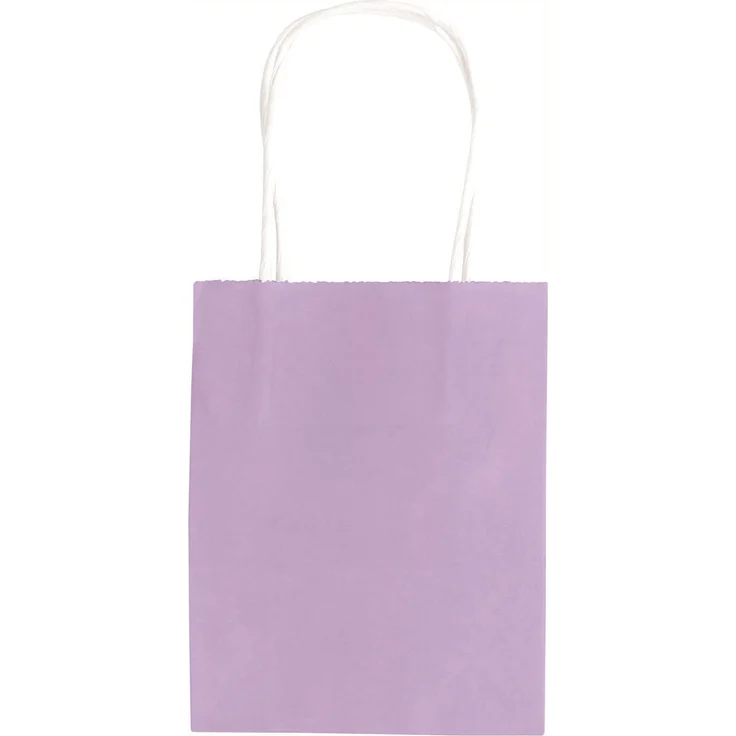 folia 21819/7 - Papiertüten aus Kraftpapier, Geschenktüten, 7 Stück, ca. 18 x 8 x 21 cm, farbig sortiert - zum Basteln, Verzieren und Verschenken – Bild 5