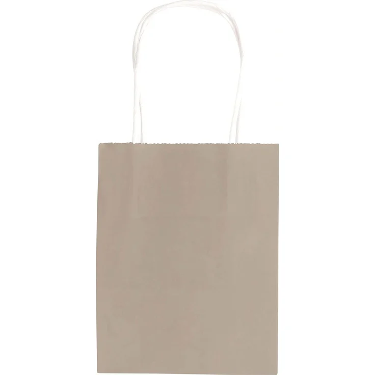 folia 21819/7 - Papiertüten aus Kraftpapier, Geschenktüten, 7 Stück, ca. 18 x 8 x 21 cm, farbig sortiert - zum Basteln, Verzieren und Verschenken – Bild 10