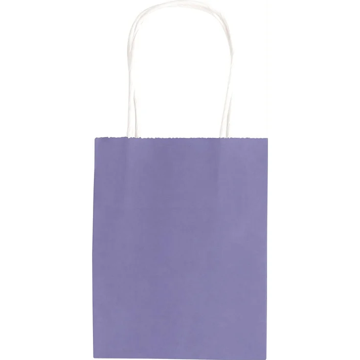 folia 21819/7 - Papiertüten aus Kraftpapier, Geschenktüten, 7 Stück, ca. 18 x 8 x 21 cm, farbig sortiert - zum Basteln, Verzieren und Verschenken – Bild 4