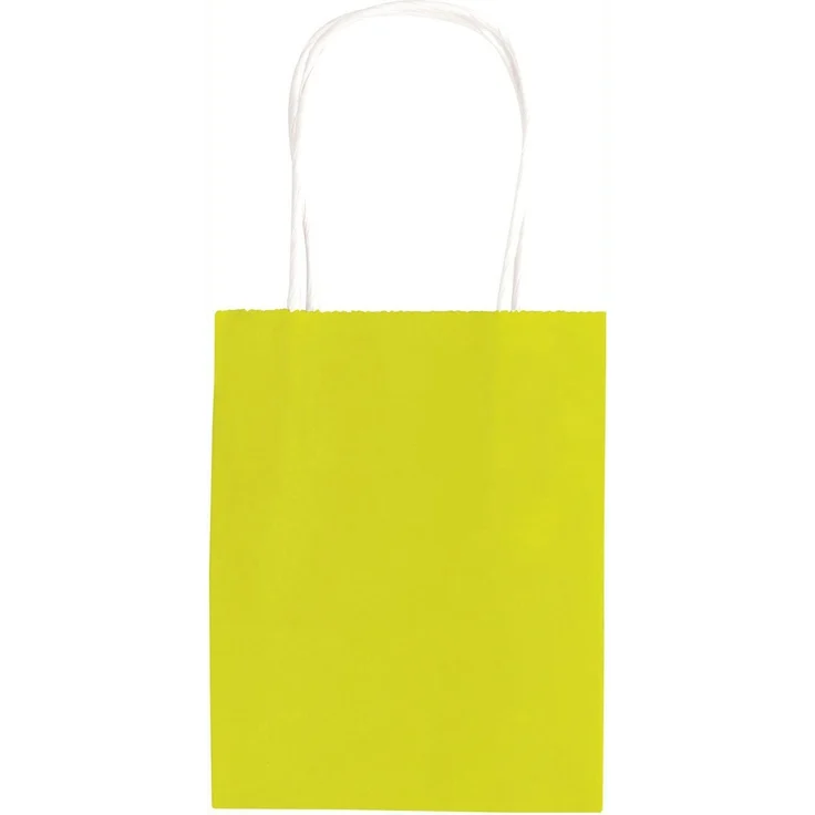 folia 21819/7 - Papiertüten aus Kraftpapier, Geschenktüten, 7 Stück, ca. 18 x 8 x 21 cm, farbig sortiert - zum Basteln, Verzieren und Verschenken – Bild 11