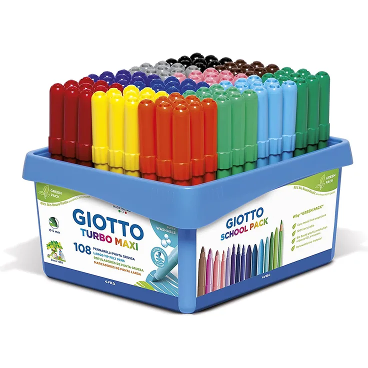 Giotto 5240 00 Fasermaler, Filzstifte, farbig Sortiert