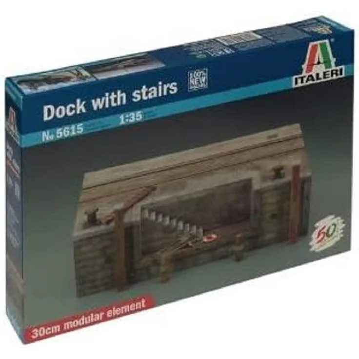 ITALERI 510005615 1:35 Dock mit Treppe