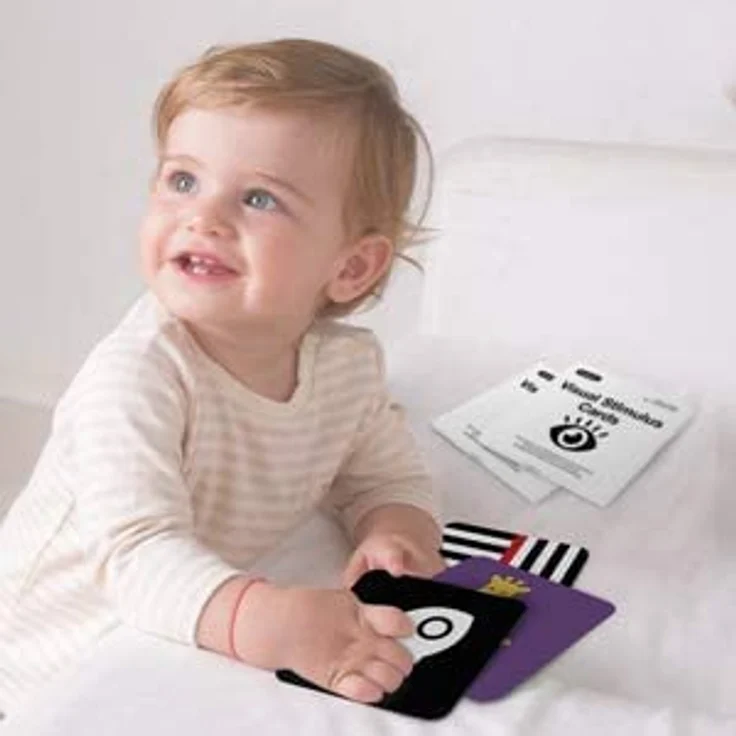 beiens High Contrast Baby Flashcard, 80 PCs 160 Seiten Schwarz Weiß Bunte Visuelle Stimulation Lernaktivitätskarte für Babys 0-3-6-12-36 Monaten, 5,5'' x 5,5'' Neugeborenes Spielzeug Babygeschenk – Bild 8