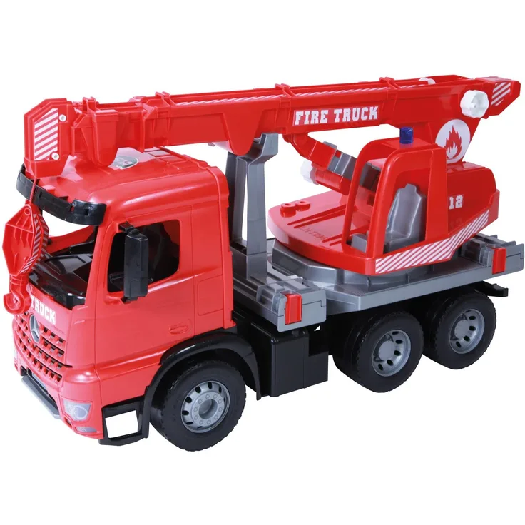 LENA - Starke Riesen Feuerwehr Arocs, Kranwagen, mit ausfahrbarer Seilwinde, 70 cm