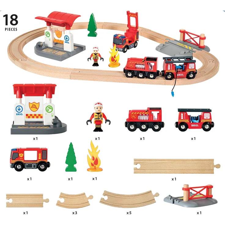 BRIO Bahn - Feuerwehr Set – Bild 12