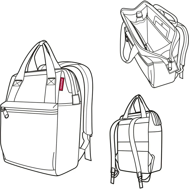 Reisenthel Allrounder R Rucksack-Tasche JR Twist Silver – Bild 4