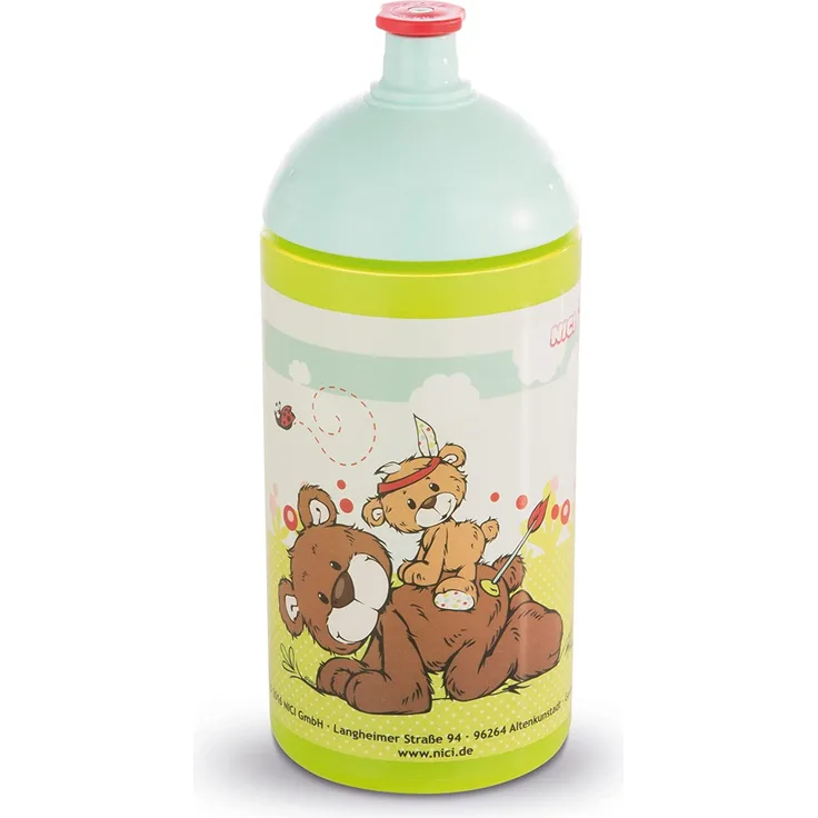 NICI 41524 Classic Bear Trinkflasche mit Bären, 19,5 cm