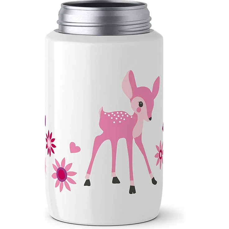 Emsa Trinkflasche. ca. 400 ml. Little deer. Light Steel Kids – Bild 3