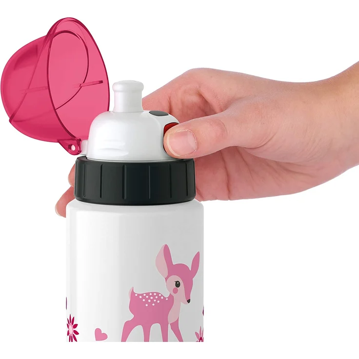 Emsa Trinkflasche. ca. 400 ml. Little deer. Light Steel Kids – Bild 2
