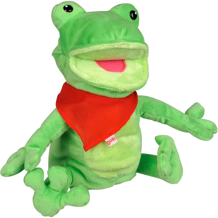 goki 108355 Handpuppe Frosch – Bild 2