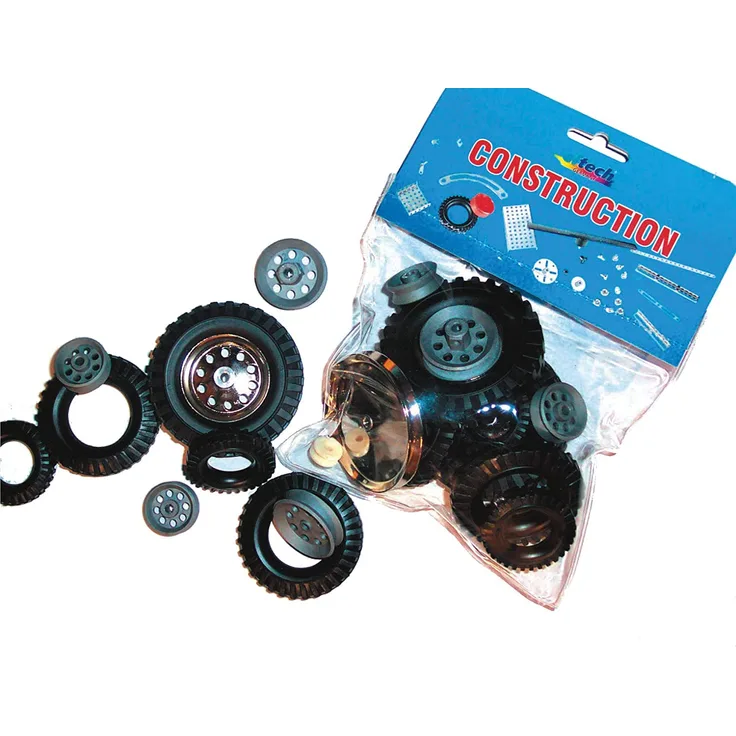 Eitech 00106 00106-Ergänzungs Metallbauteile-Radfelgen mit Reifen und Laufräder, Multi Color