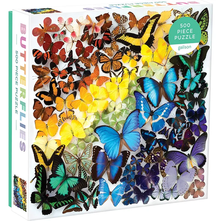 62567 - Rainbow Butterflies - Puzzle, 500 Teile