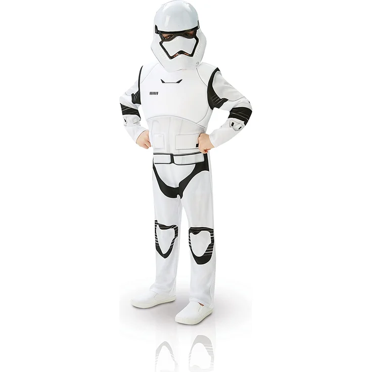 Rubie's 3620268 - EP7 Stormtrooper deluxe child, L - 7/8 Jahre, weiß/schwarz – Bild 1