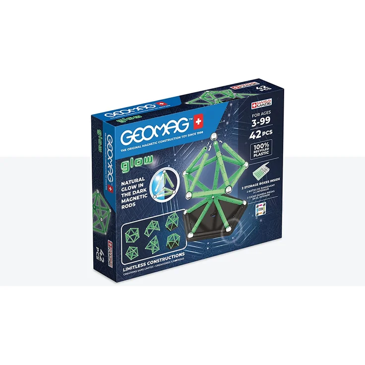 Geomag Glow Recycled Neodym-Magnet-Spielzeug 3 Jahr(e) Mehrfarbig – Bild 1