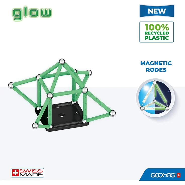 Geomag Glow Recycled Neodym-Magnet-Spielzeug 3 Jahr(e) Mehrfarbig – Bild 2